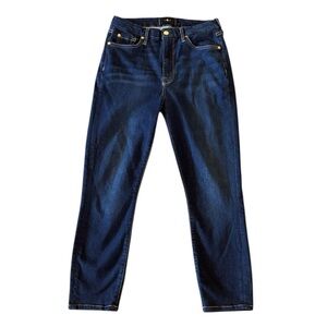 7 For All Mankind High Waist Ankle Skinny in Tried & True Size 29